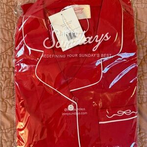 Mallory Ervin Christmas In My Sundays Red Pajama Set